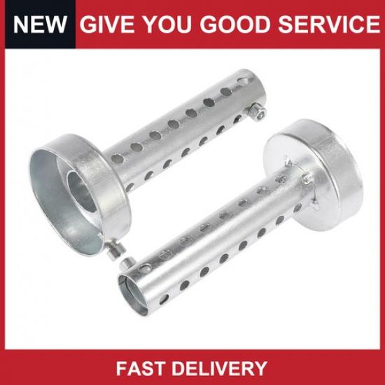 Universal 60mm Motorbike Exhaust Silencer Exhaust ert Muffler Pipe Pack of 2