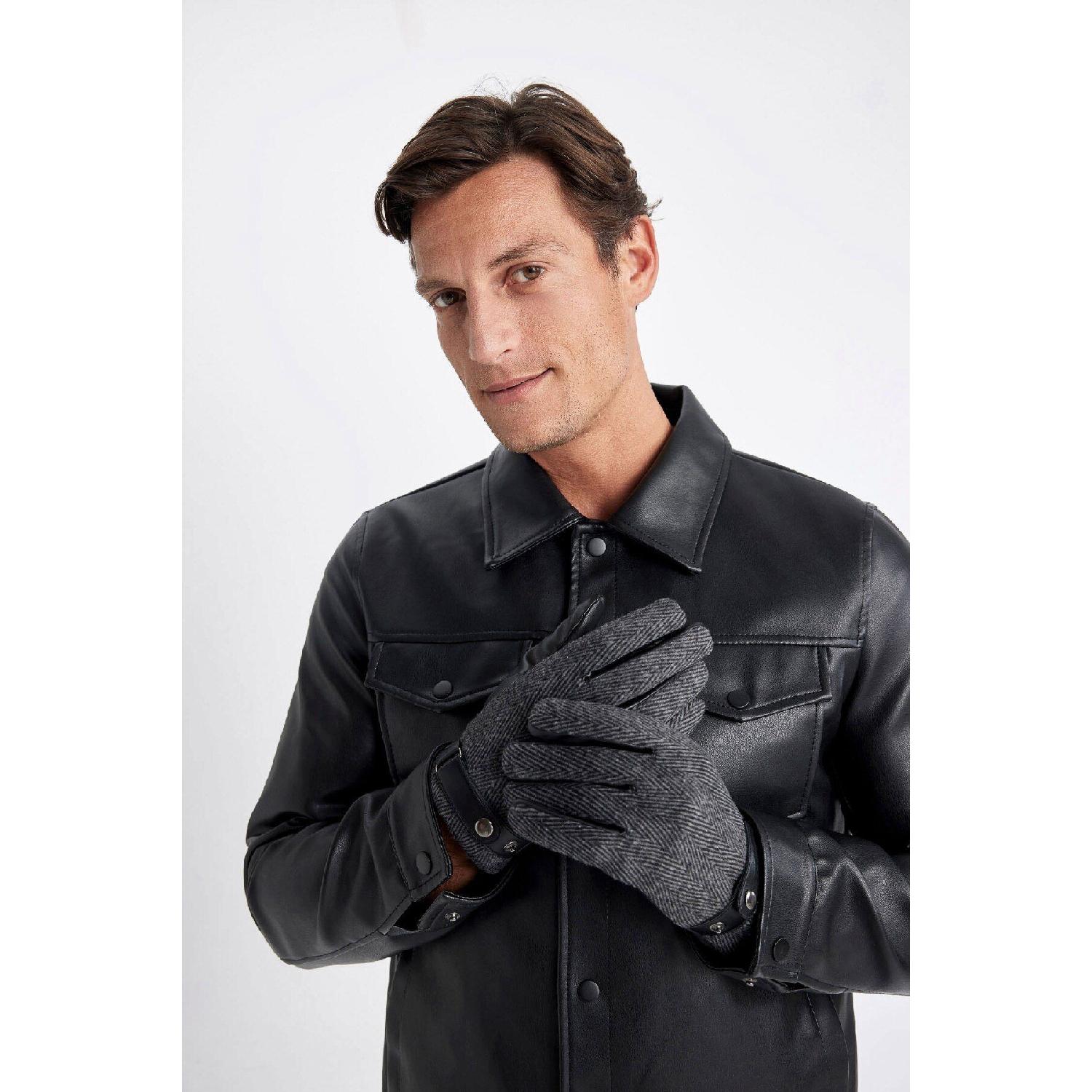

Men s Faux Leather Gloves A6623ax24wn Tek Ebat голубика