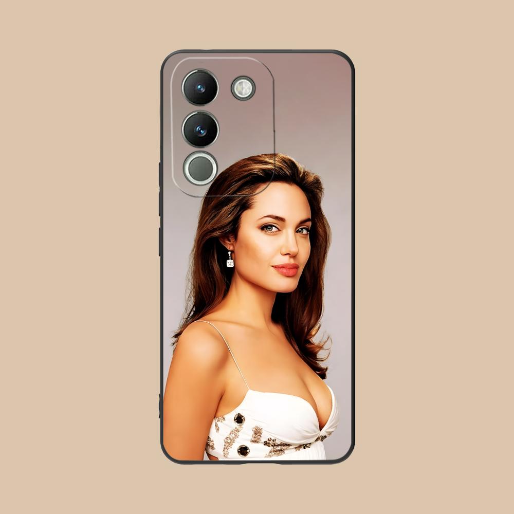 Angel Jolie Matte TPU Mobile Phone Case for VIVO Y77 76 75 74 73 72 58 56 55 51 50 38 36 Y19 Y18 Y03 Y01 5G Colorful Cover