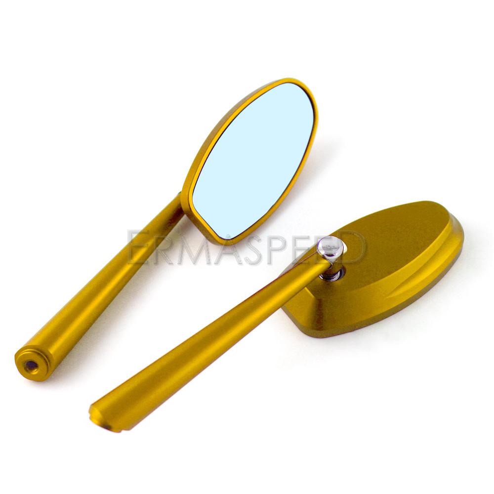 CNC hliníková zrcátka na motocykly zadní boční zrcátko s modrým objektivem univerzální zpětná zrcátka pro skútry