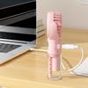Portable hand-held spray fan with humidifier -4-speed adjustment, USB charging small fan, suitable for office or travel