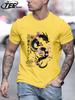 Sakura Tokyo Dragon Print Men TShirts Cotton Crewneck Vintage Short Sleeve Fashion Summer Top Unisex Sports AllMatch Clothing