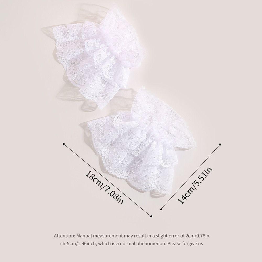 Comfortable Fake Sleeves Cuffs Costume Accessory Wrist Cuff Elegant Lace Cuff  Stage Performance
