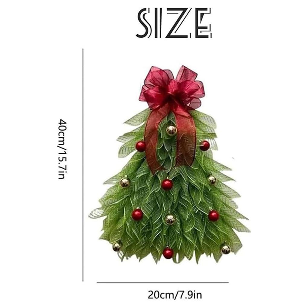 40cm Christmas tree door ornaments Christmas Wreath Door Hanging Decoration for Wall Front Door Window
