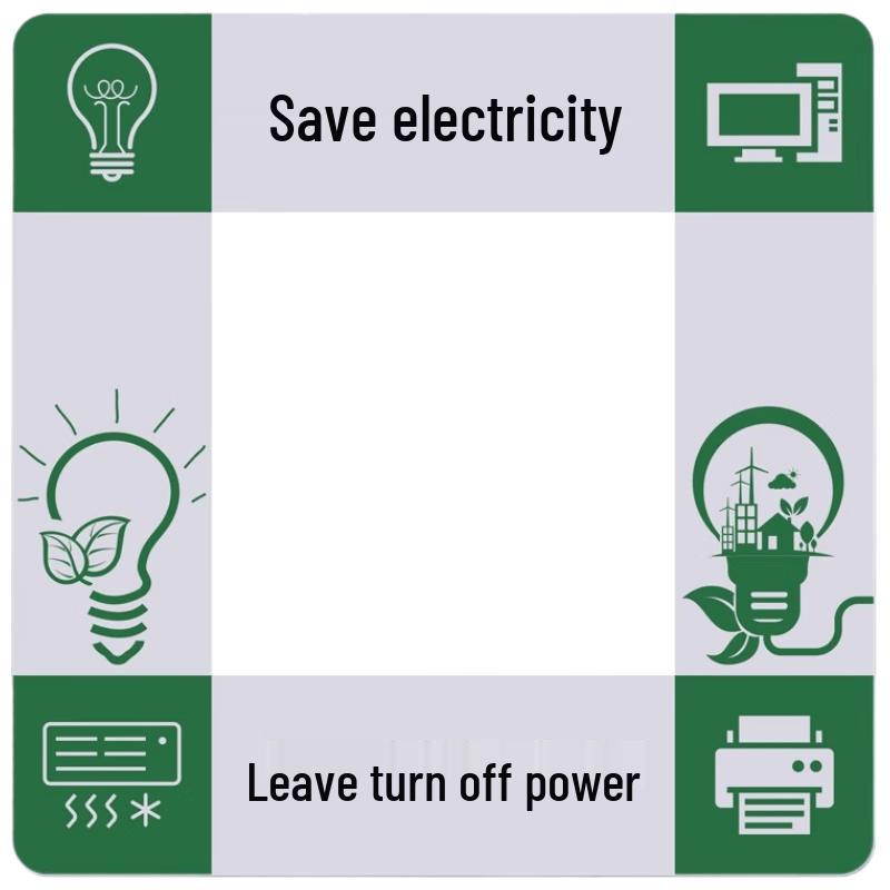 Acrylic Electricity Saving Reminder Sign