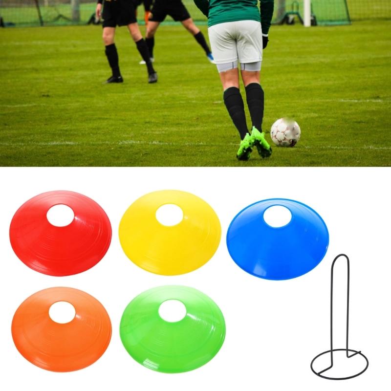 15 Stück Fußballscheibenkegel Agilität Fußballkegel für Sportplatzkegel Markierer