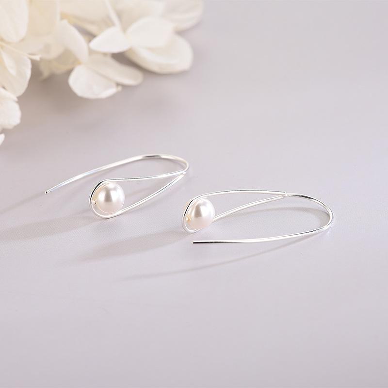 

Серьги-крючки Banyan Tree S925 Silver Teardrop Pearl - Элегантный дизайн для женщин ES1061 серебряный