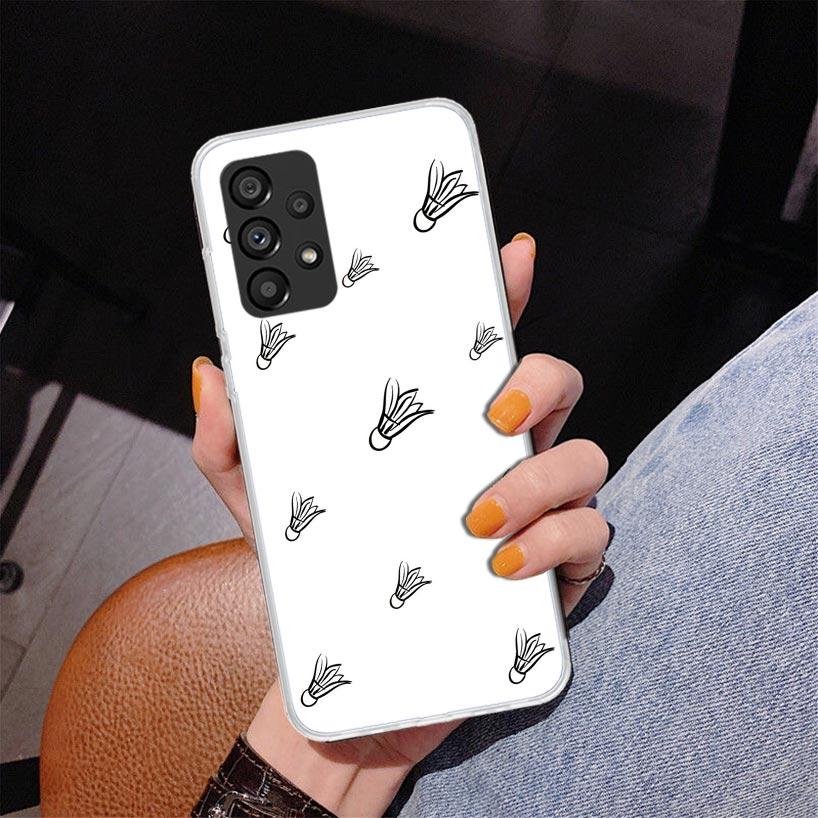 Badminton Sport Phone Case For Samsung Galaxy A17 A16 A15 A14 A13 A57 A56 A55 A54 A53 A37 A36 A35 A34 A33 A26 A25 A24 A23 Galaxy