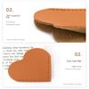 Heart-shaped Leather Bookmark Multicolor Reading Bookmarks Mini Corner Page Marker  Readers