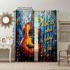 Set Of 2 Versatile Polyester Transparent Curtains Home Decoration Italian Music Festival Use Bedrooms Living Rooms Curtain Perfect For Area