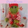 Peluche de Elfo Rayado Verde de 30 cm para Regalo de Navidad
