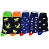 5 Pairs/Pack Men Funny Socks Casual Hip Hop Creative Cartoon Novelty Calcetines Hombre Street