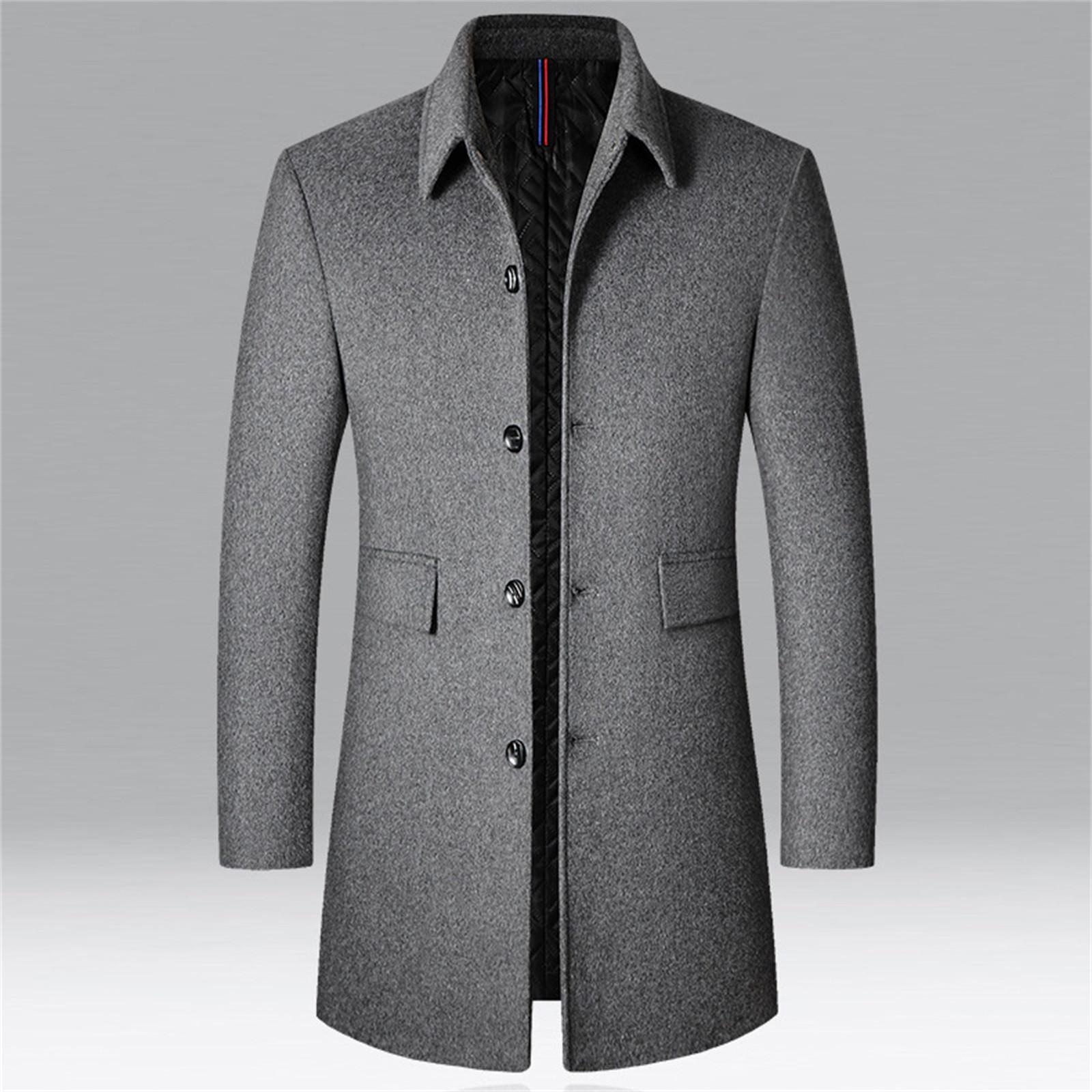 

Мужской повседневный плащ, модный деловой длинный тонкий пальто, куртка и верхняя одежда （170-M ）