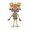 Handmade Punk Robot Pendant Zinc Alloy Black Nickel Pin Love Hammer Shovel Axe Microphone Badminton Racket Keychain Necklace