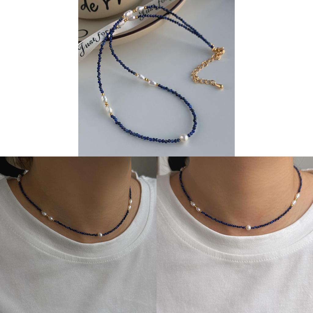 Ny Stil Geometriskt Pärlhalsband För Kvinnor Med Vintage Design Och Elegant Lås Halsbandskedja