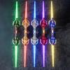Lightsaber Toy Double Blade Retractable Design Lightsaber with 24 LED Light Modes And Sound Effects Fingertip Spin Toy for Kids Adults