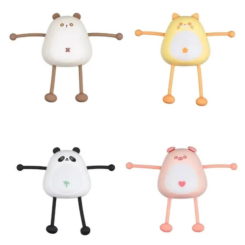 Cartoon Night Light Mini DIY Table Reading Lamp Novel Animal Desktop Decorative Ornaments Lamp Bedroom Decor Gifts For Children