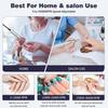 Electric 45000RPM Nail Drill Machine, Rechargeable Portable Nail File Electric DIY Nail Drill Kit with Smart LCD Screen