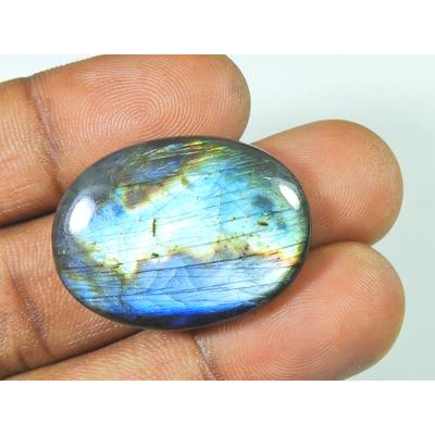 22X30MM Natural Labradorite Pink Purple Flashy Oval Cabochon Loose Gemstone SK-3285