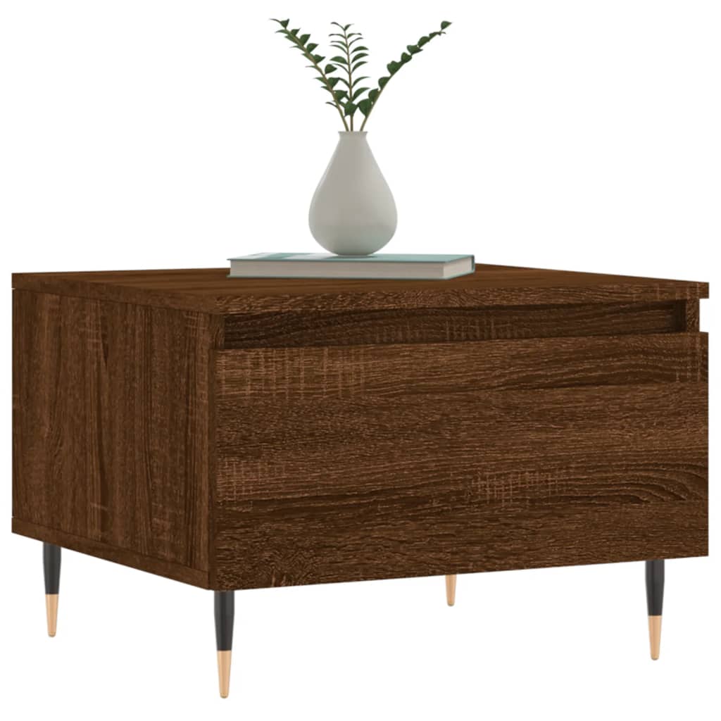 Coffee Tables 2 Pcs Brown Oak Effect 50 X 46 X 35 Cm Engineered Wood
