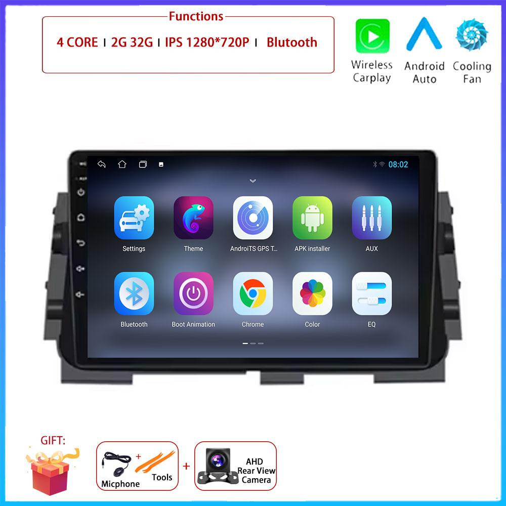 10 “ 4G Android OS Carplay Auto For Nissan Kicks Micra P15 2017-2021 Car Radio Navigation GPS Multimedia Video Player DSP AMI