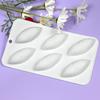 6 Cells 3D Shell Design Pudding Mousse Cake Moulds Madeleine Dessert Chocolate Silicone Mold Cake Decorating Tools