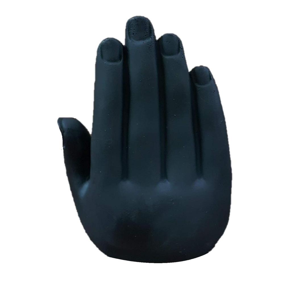 Black Palm Gautam Buddha Statue for Home Decoration Hand Buddha Statue for Living Room Garden Budh Showpiece