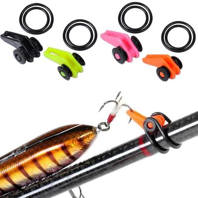 Adjustable Lure Fishing Bait Hanger Plastic Lure Rod Hooks Baits Holder Keeper