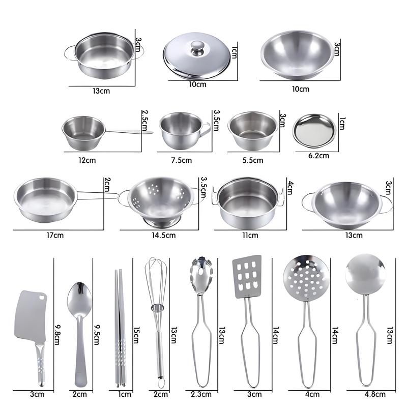 25 шт. Мини-кухня Игровой набор Для детей Игрушки Нержавеющая сталь Миниатюрная Кухонная плита 25 Игрушек Для торта Детский Игровой домик Игрушки