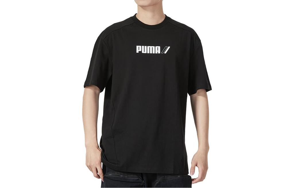 Puma T Shirts Men's Black Crew Neck Moderate Straight Fit 846530-01
