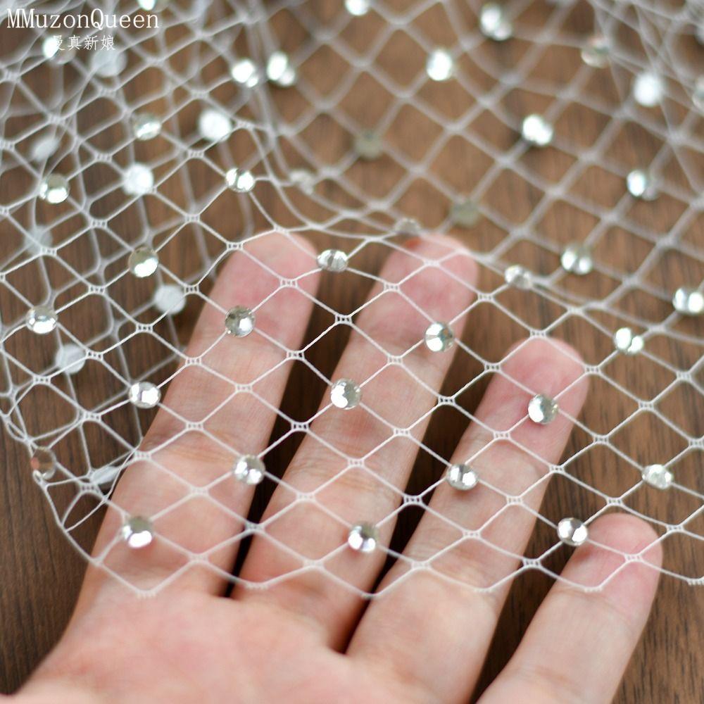 Rhinestone Bride Veils French Style Bridal Headwear Fashion Women's Headpieces Wedding Ceremony