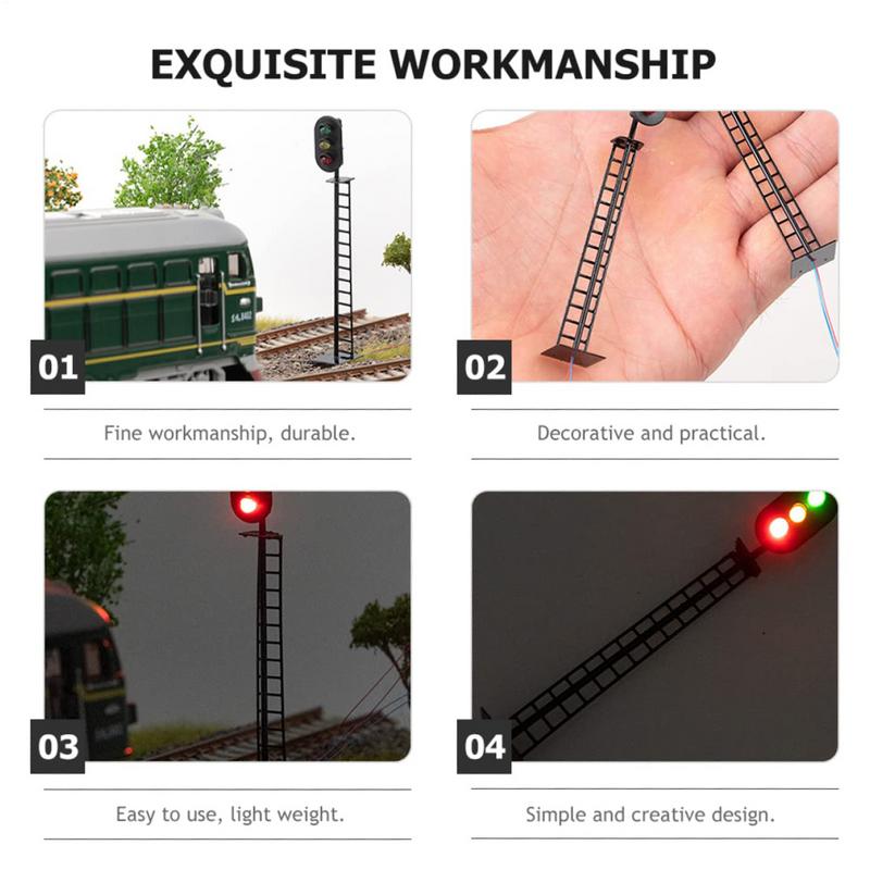 Traffic Light Toys for Kids Educational Simulation Signal Light Model Signal Light Toy Stop Light for Kids Hand-Built Scene