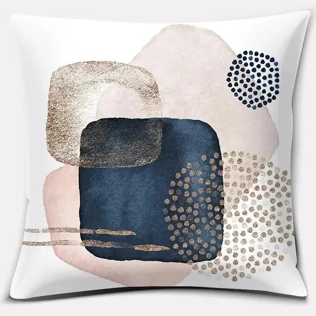 Warm Color Block Series Throw Pillow Gift Home Office Decoration Throw Pillow Bedroom Sofa Car Cushion Cover