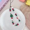 1PC Christmas Mobile Phone Chain Color Chain CCD Hanging Decoration Hanging Rope Cute Bead DIY Camera Dopamine Explosion