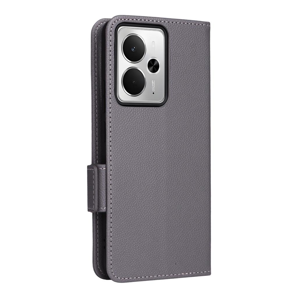 For Realme 14T 5G/14 5G Case with Wrist Strap Litchi Texture PU Leather Wallet Phone Cover
