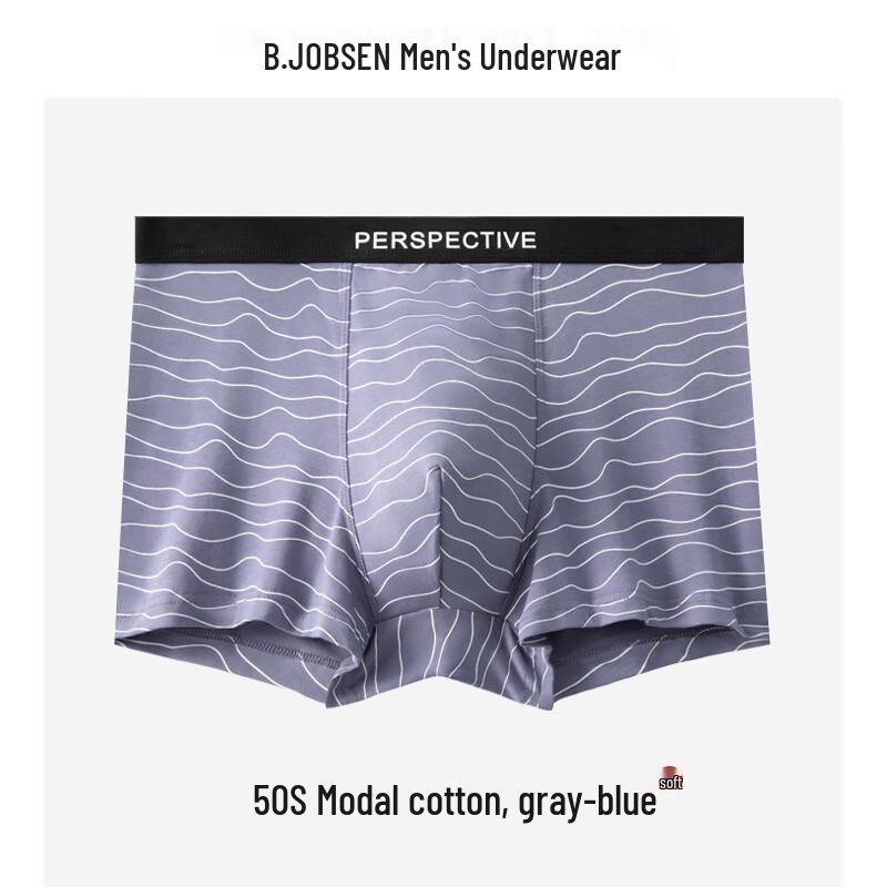 B.JOBSEN Pánské modalové prodyšné ploché slipy proti zařezávání 2-balení