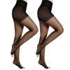 Summer Nylon Sheer Stockings Open Toe Design For Women Lightweight Control Top Tights Toeless Nonslip Pantyhose Hosiery