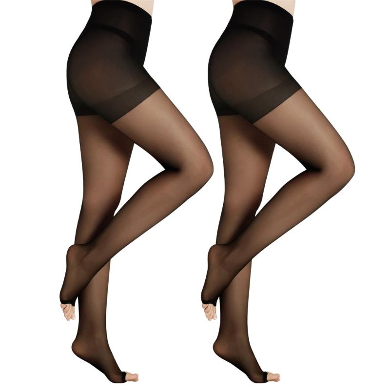 Summer Nylon Sheer Stockings Open Toe Design For Women Lightweight Control Top Tights Toeless Nonslip Pantyhose Hosiery