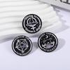 Witchy Feminist Enamel Pins Exorcise The Patriarchy Brooches Lapel Badges Punk Gothic Jewelry Gift for Friends