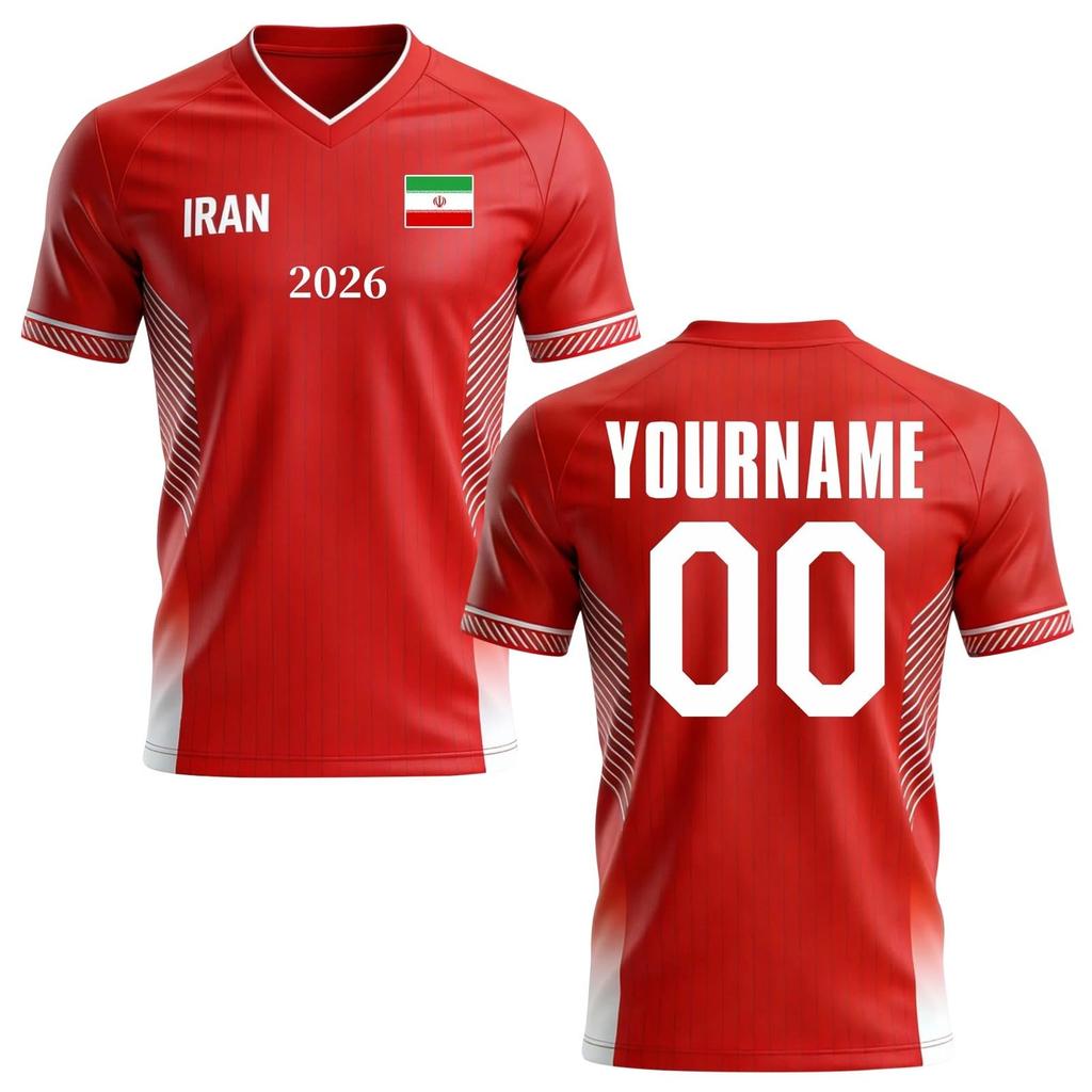 Custom Soccer Jersey 2026 Personalized Team Shirt Breathable Short Sleeve Athletic Uniform for Men and Youth