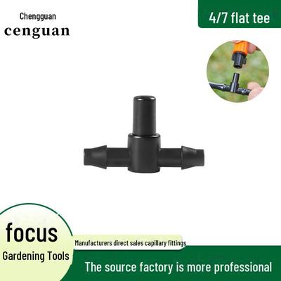 Micro-Spray Garden Irrigation Connector, 4/7 Mm Barbed Flat Tee