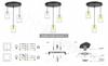 MODERN ELEGANT HANGING LAMP GLASS SHADE