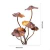 Handcrafted Iron Mushroom Statues Unique Mushroom Figurines Rustproof Garden Stakes Yard Pathway Decoration B03E