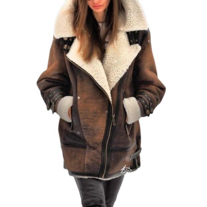 Winter New Orders Surge Thickened Fur Integrated Women's Coat Wish Warm Coat