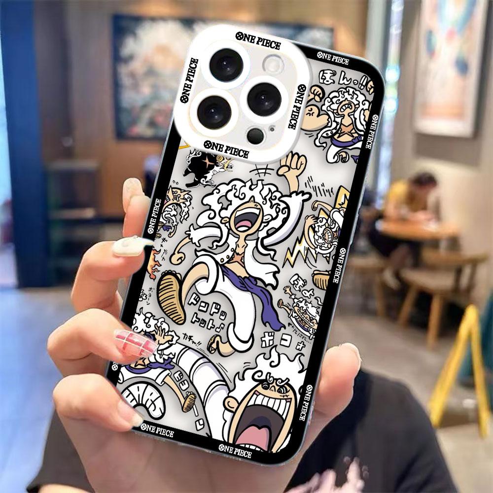 

One P-Piece Luffy Zoro Gear 5 Clear Phone Case For Infinix HOT ZERO 60 50 40I 40 30 30I 20I 20S 12 11S TECNO SPARK 10 20 Cover HOT40(HOT40PRO)