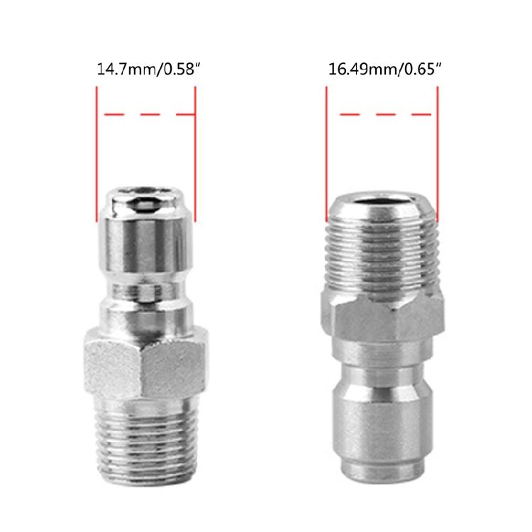 Pressure Washer Adapter Set 3/8" Quick Connect Fittings Male Pressure Washer