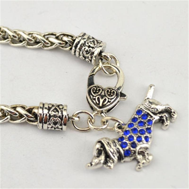 Europäischer und amerikanischer Stil, Modeschmuck, Mini-Dackel, Tiere, Dackel-Armband