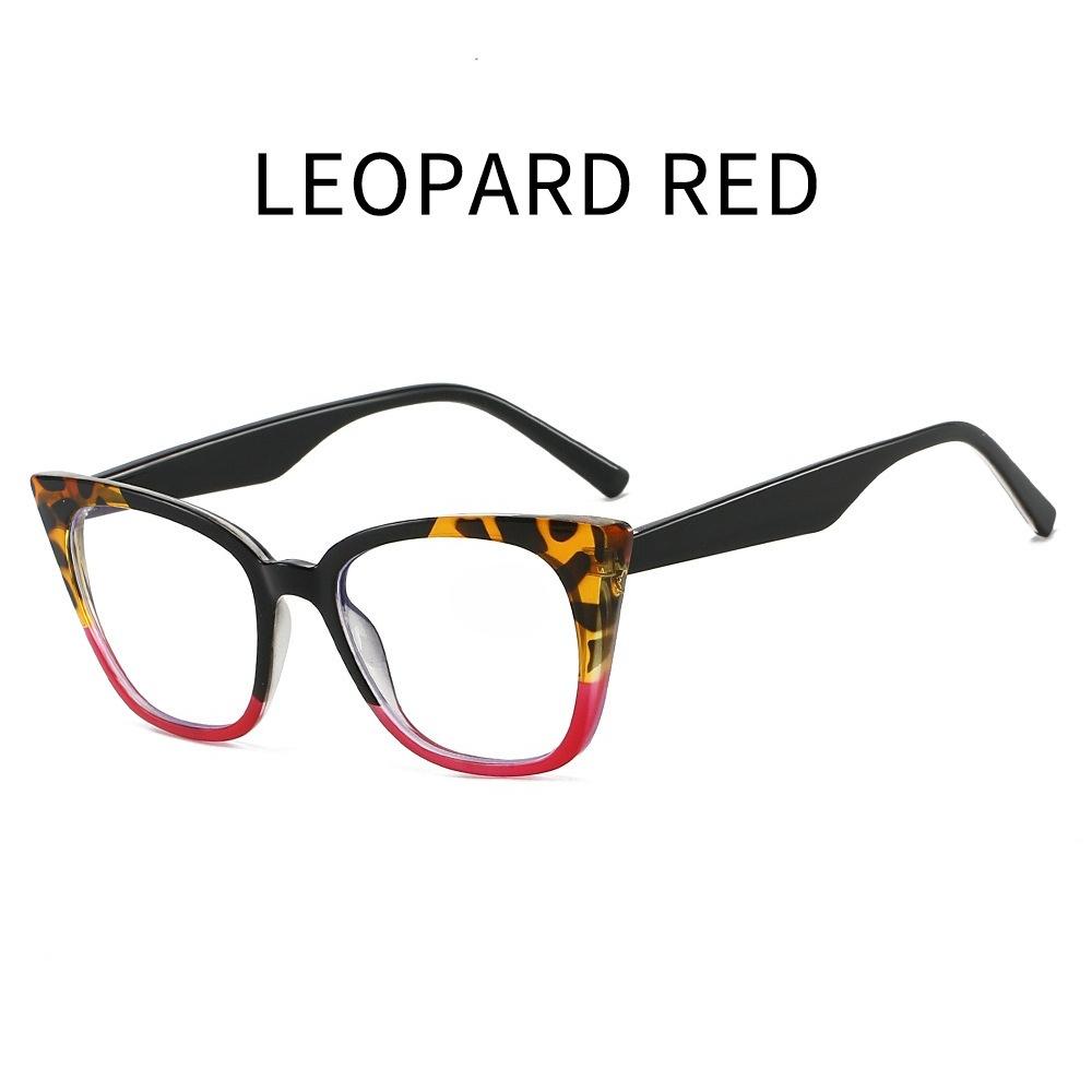 Women's Stylish Cat Eye Optical Spectacle Eyeglasses Frames Men Trendy Vintage Large Glasses Fashion Ultralight Eyewear Lenses