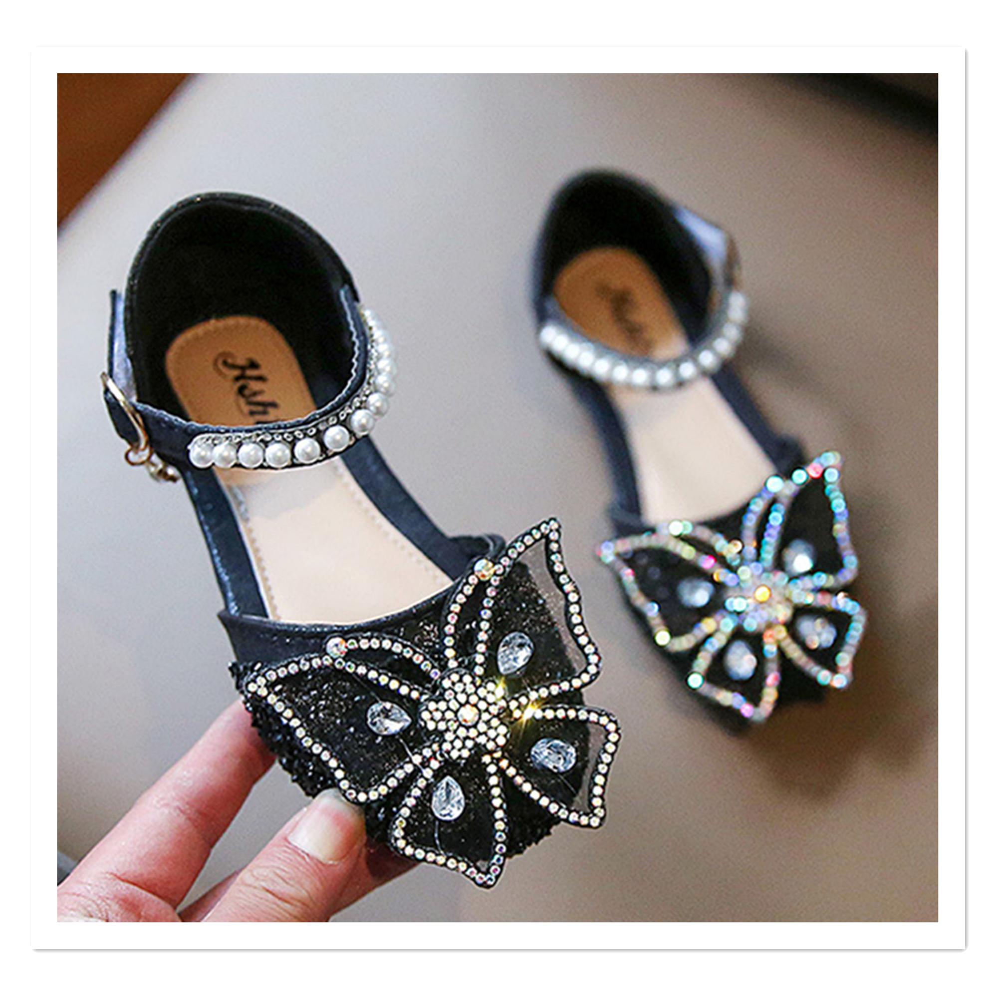 Spring Girls Sandals Bowknot Princess Shoes Student Cute Dance Shoes 21