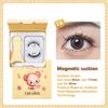 Magnetic Eyelashes Set 1 Pair Reusable No Glue Needed False Eyelashes With Magnetic Tweezers Curly Faux Lashes Makeup Tool